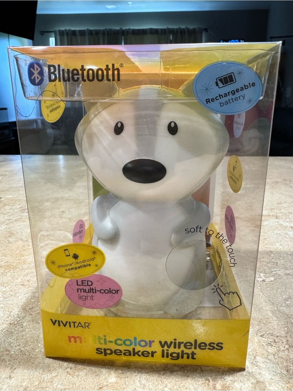 Vivitar Multi-Color Wireless Speaker Light - White